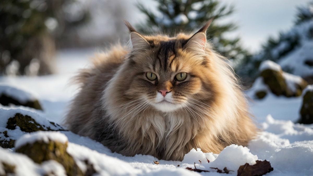 Katze im Winter