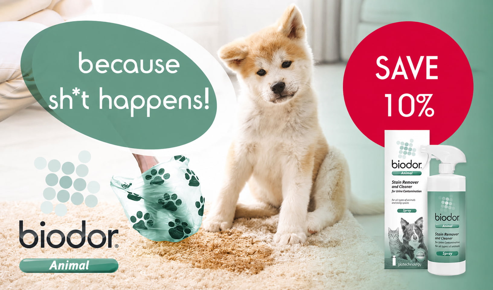 Special offer: 10% off BIODOR grooming products at your online specialist retailer, iPet.ch