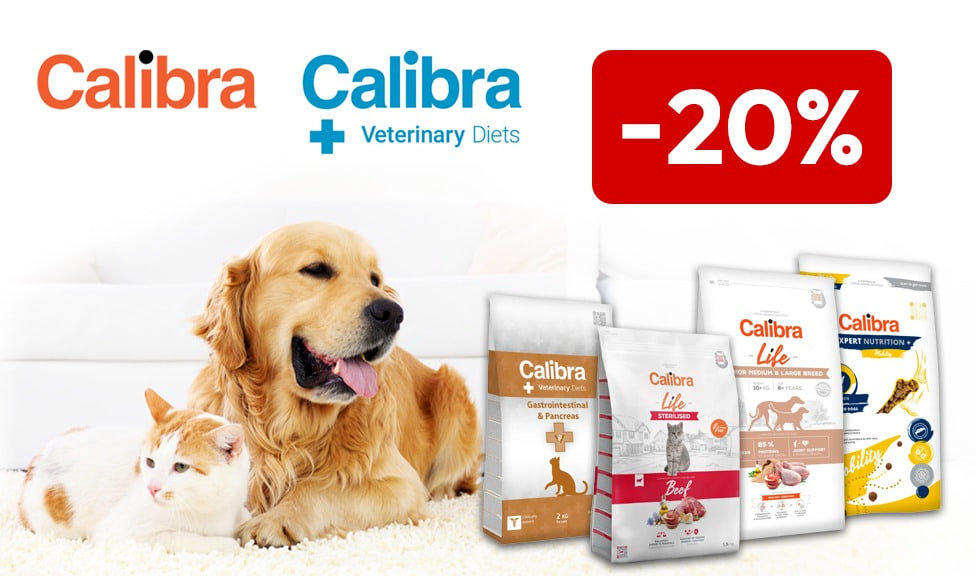 Aktion: 20% Rabatt auf CALIBRA und CALIBRA VETERINARY DIET Hundefutter, Katzenfutter und Snacks bei iPet.ch