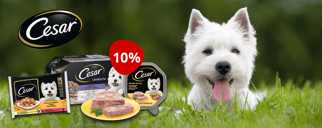 Cesar aliments pour chiens - 10% de rabais chez iPet.ch