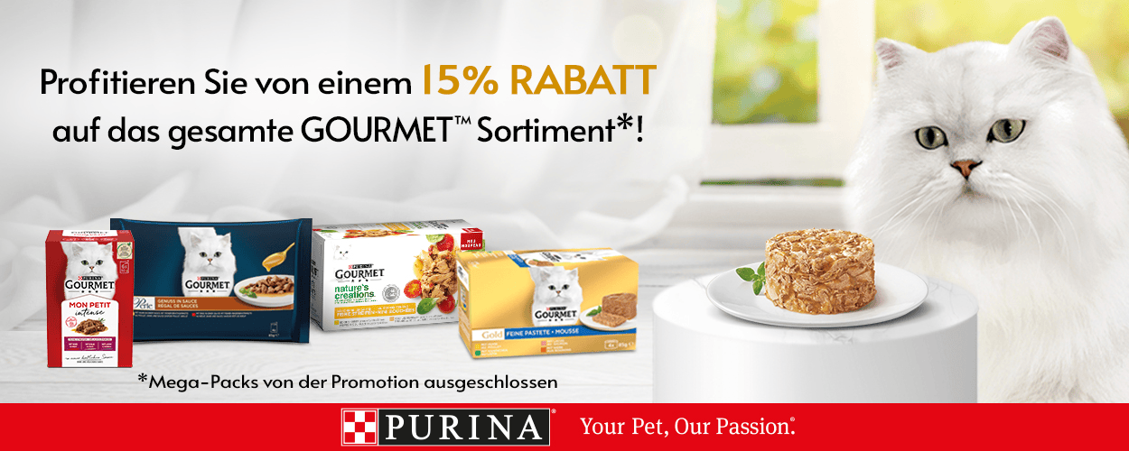 GOURMET Katzenfutter - 15% Aktion bei iPet.ch
