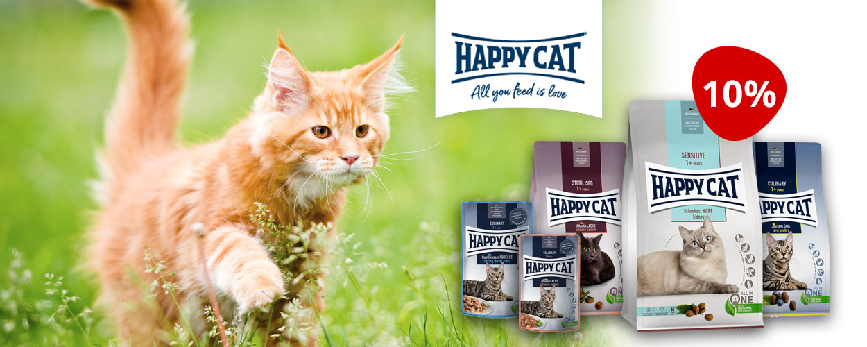 Happy Cat Katzenfutter - 10% Aktion bei iPet.ch