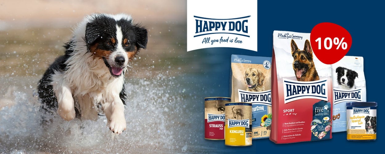 Happy Dog aliments pour chiens - 10% de rabais chez iPet.ch