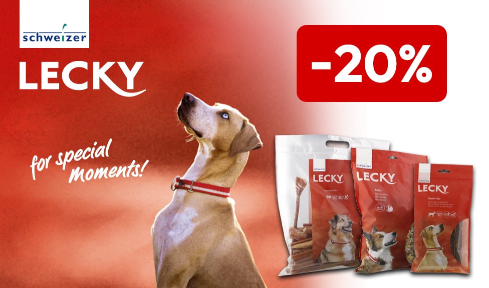 Special Offer: 20% off LECKY dog treats at iPet.ch