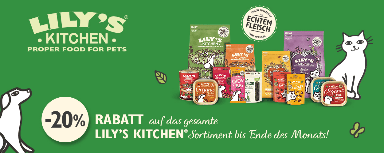 Lily's Kitchen Hundefutter und Katzenfutter - 20% Aktion bei iPet.ch