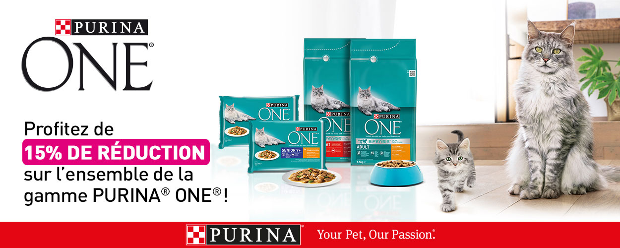 Purina ONE aliments pour chats - 15% de rabais chez iPet.ch