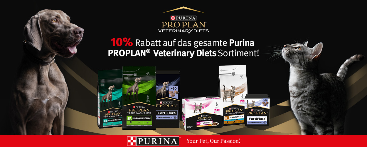 Purina PROPLAN Veterinary Diets Hundefutter und Katzenfutter - 10% Aktion bei iPet.ch