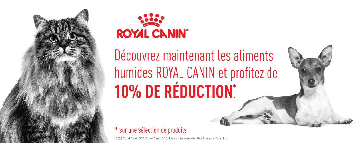 Royal Canin aliments humides pour chiens et chats - 10% de rabais chez iPet.ch