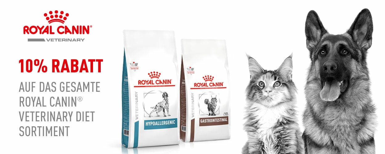 Aktion: 10% Rabatt auf Royal Canin Veterinary Diet Hundefutter und Katzenfutter bei Ihrem Tierfutterspezialisten iPet.ch