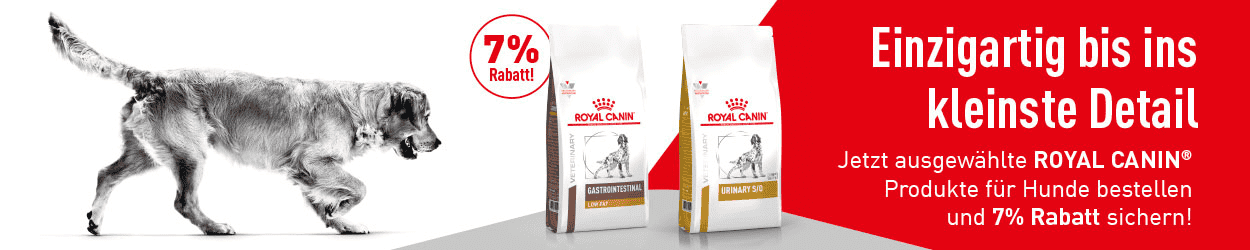 Royal Canin Veterinary Diets 7% Aktion auf grosse Säcke Hundetrockenfutter