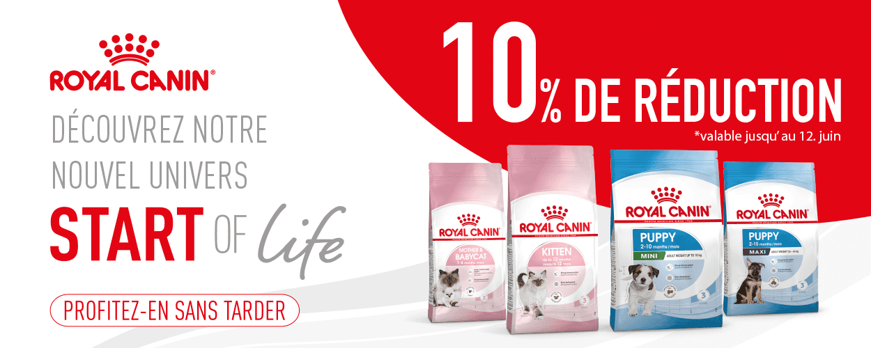 Royal Canin Start of Life - 10% de rabais sur la nourriture pour chatons et chiots
