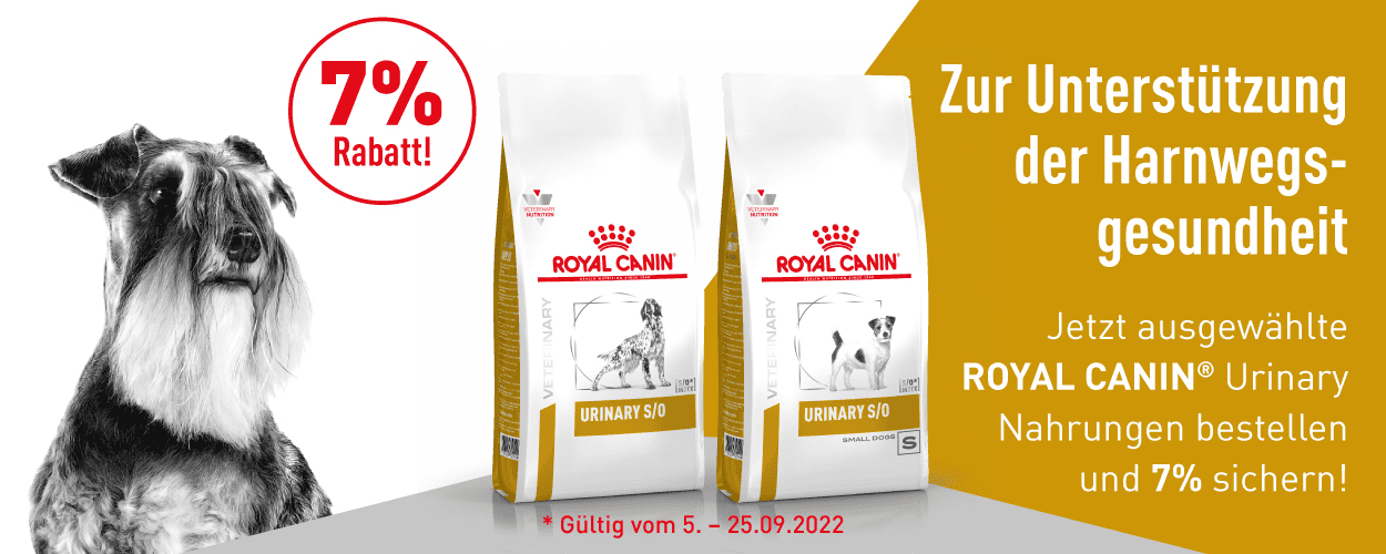Royal Canin Urinary Hundfutter und Katzenfutter - 7% Aktion bei iPet.ch