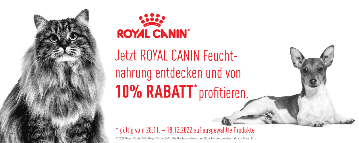 ROYAL CANIN Feuchtfutter für Hunde und Katzen - 10% Aktion bei iPet.ch