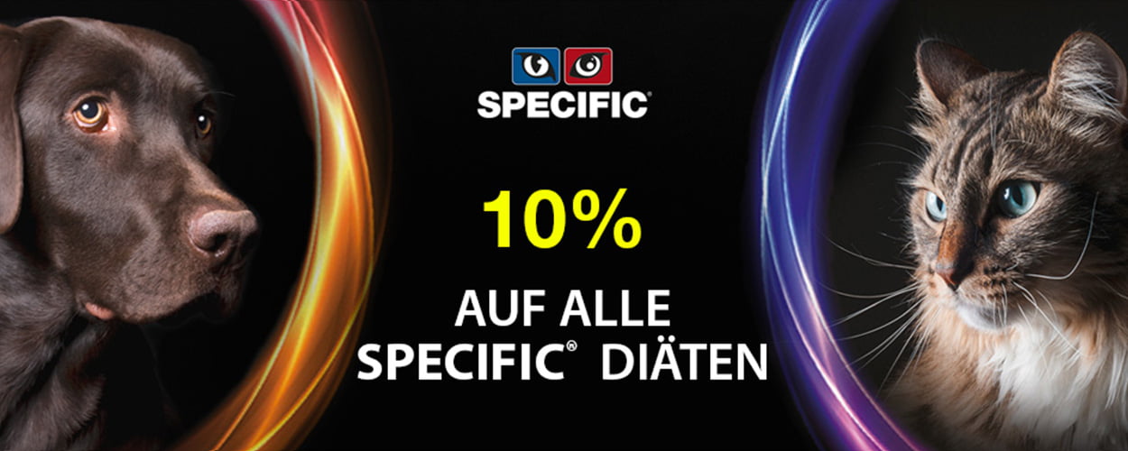 SPECIFIC Hundefutter und Katzenfutter - 10% Aktion bei iPet.ch