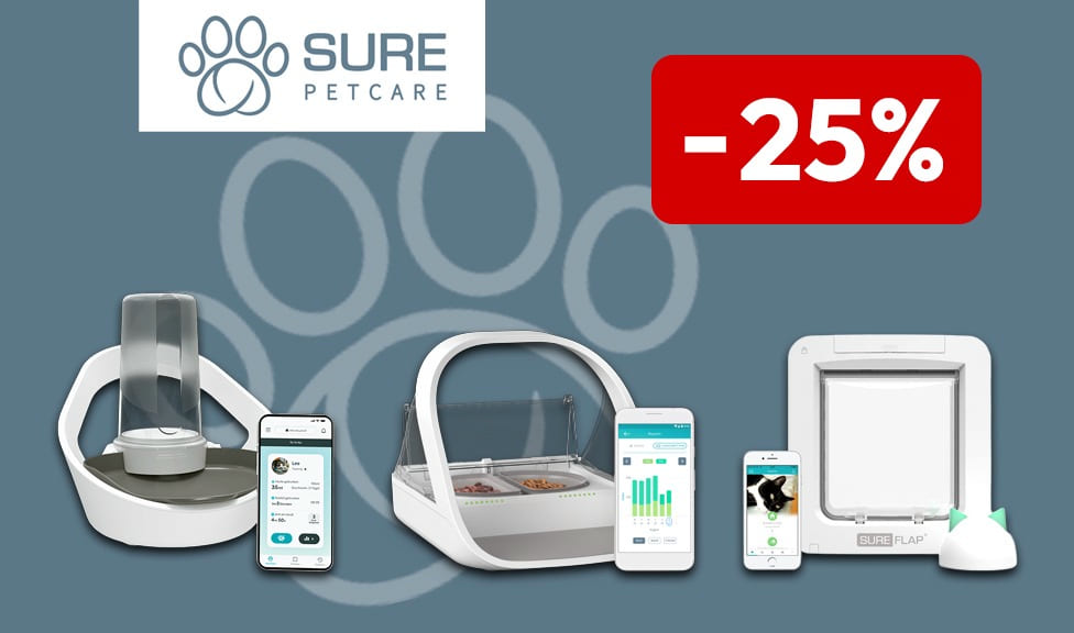 Aktion: 25% Rabatt auf SURE PETCARE Zubehör für Hunde und Katzen bei Ihrem Online-Fachhändler iPet.ch