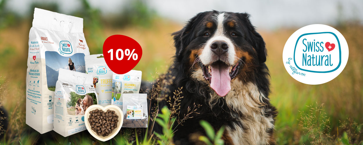 Swiss Natural aliments pour chiens et chats - 10% de rabais chez iPet.ch