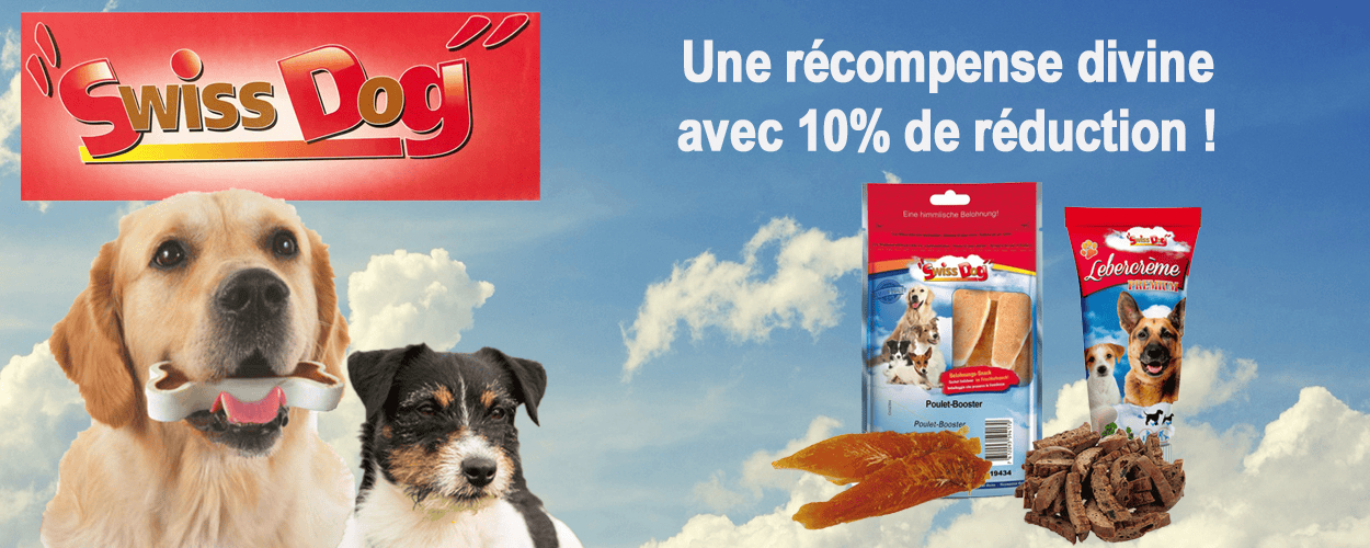 Swissdog friandises pour chiens - 10% de rabais chez iPet.ch