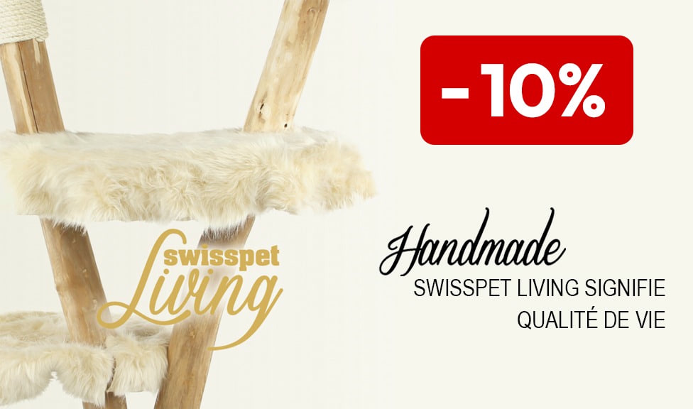 Action : 10% de rabais sur les arbres à chat naturel Unikat SWISSPET LIVING chez votre détaillant en ligne iPet.ch