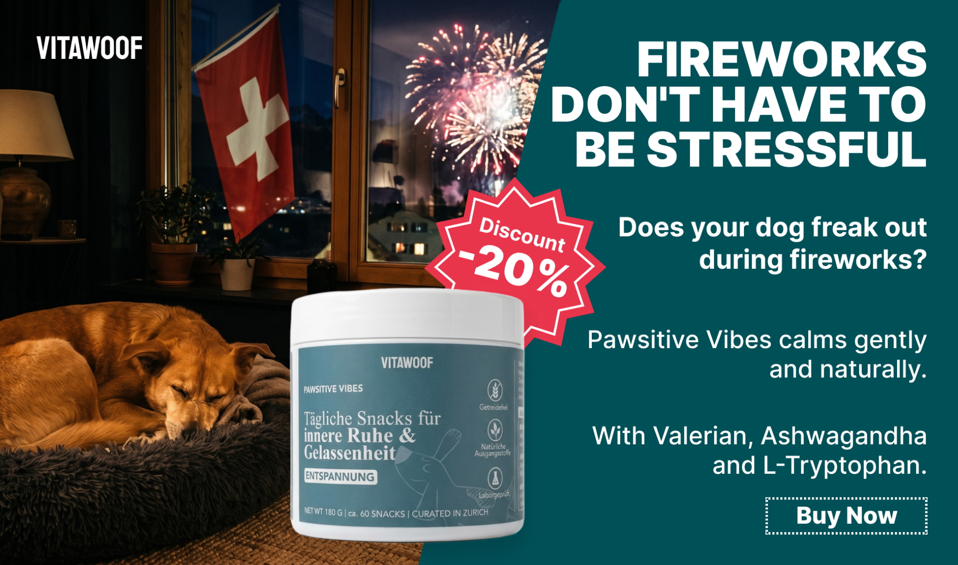 Special Offer: 20% off VITAWOOF snacks at your pet food specialist, iPet.ch